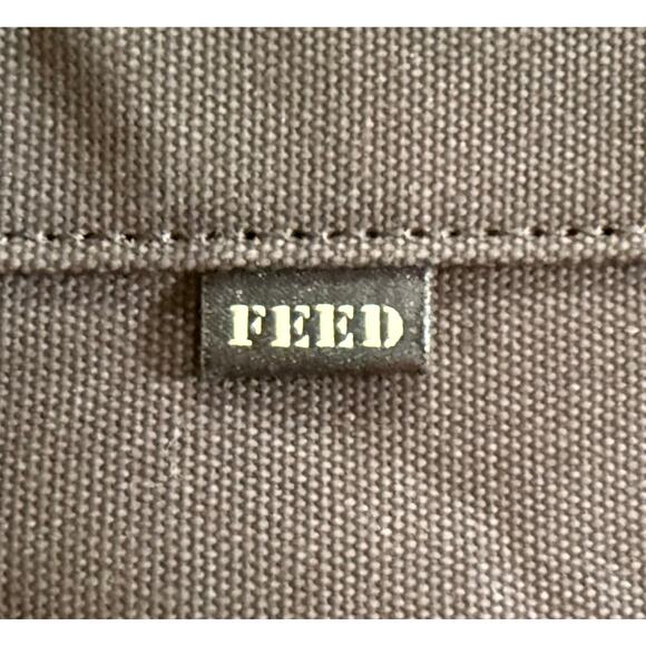 FEED Projects Medium Canvas Crossbody‎ Bag in Black - Picture 3 of 8